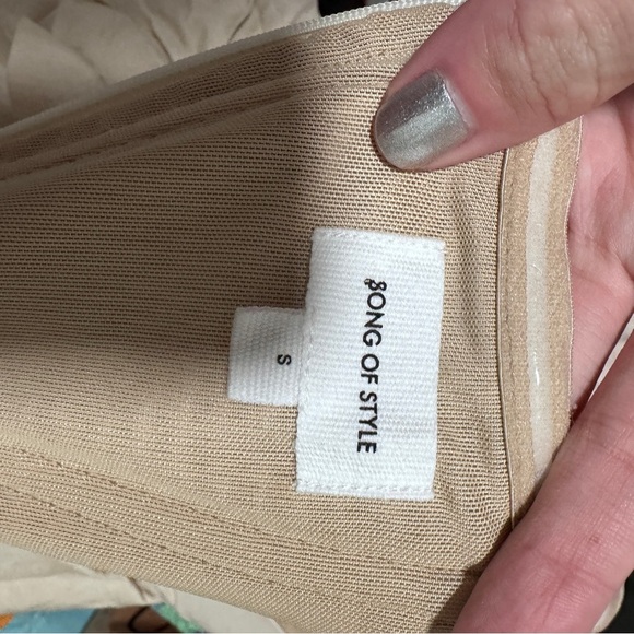 Song of Style Revolve Cream Strapless Maxi Dress Small - Picture 7 of 9